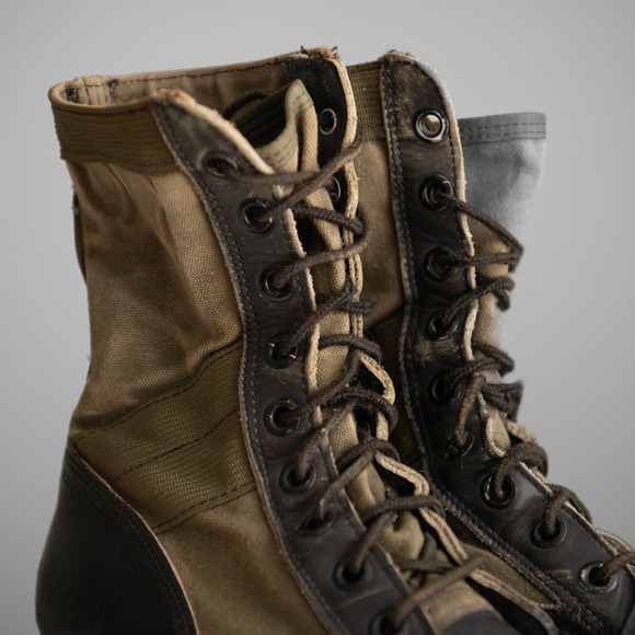 Vintage 1960s Army Vietnam Era Jungle Boots Spike Protective Mens 8.5 main image 6